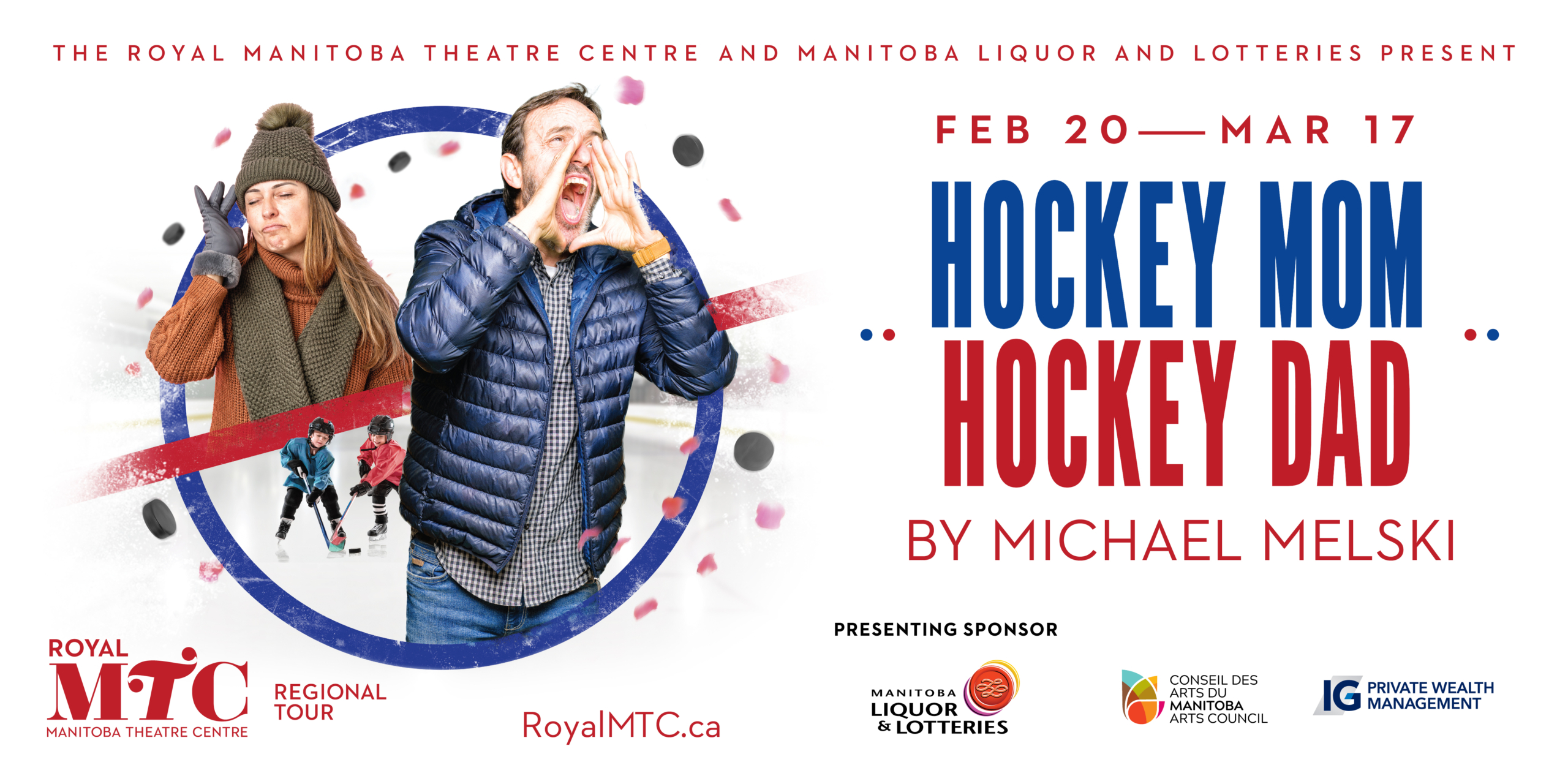 Steinbach Arts Council Brings Hit Canadian Romantic Comedy, “Hockey Mom, Hockey Dad” to SRSS Theatre
